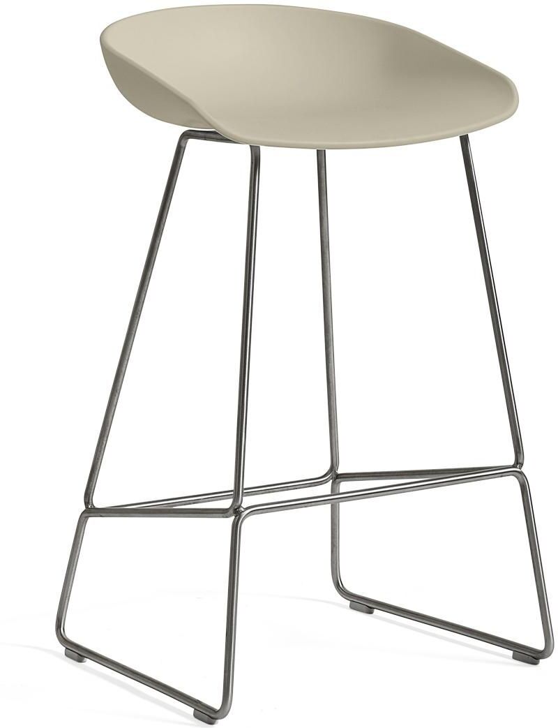 Hay About a Stool 38 barkruk 65cm stalen onderstel Pastelgroen