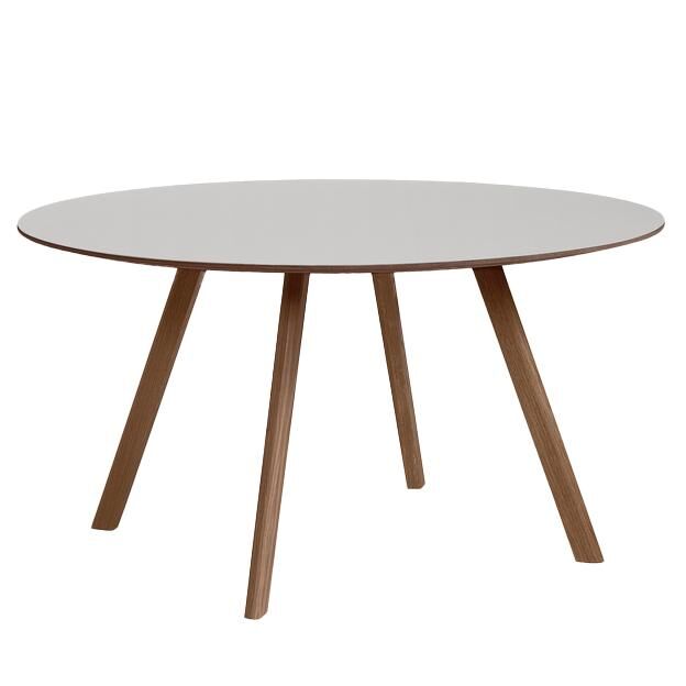 Hay Copenhague CPH25 tafel 140cm gelakt walnoot pebble grey
