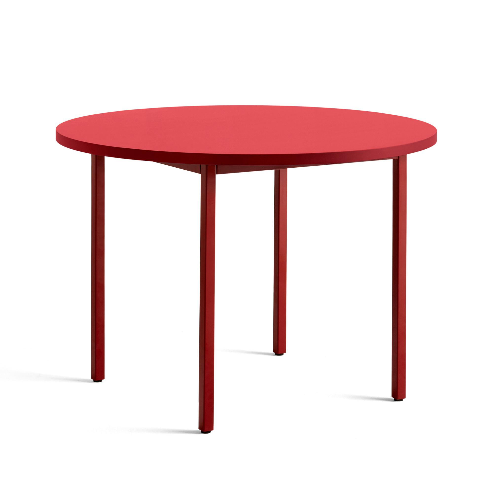 Hay Two-Colour tafel 105 rood rood onderstel
