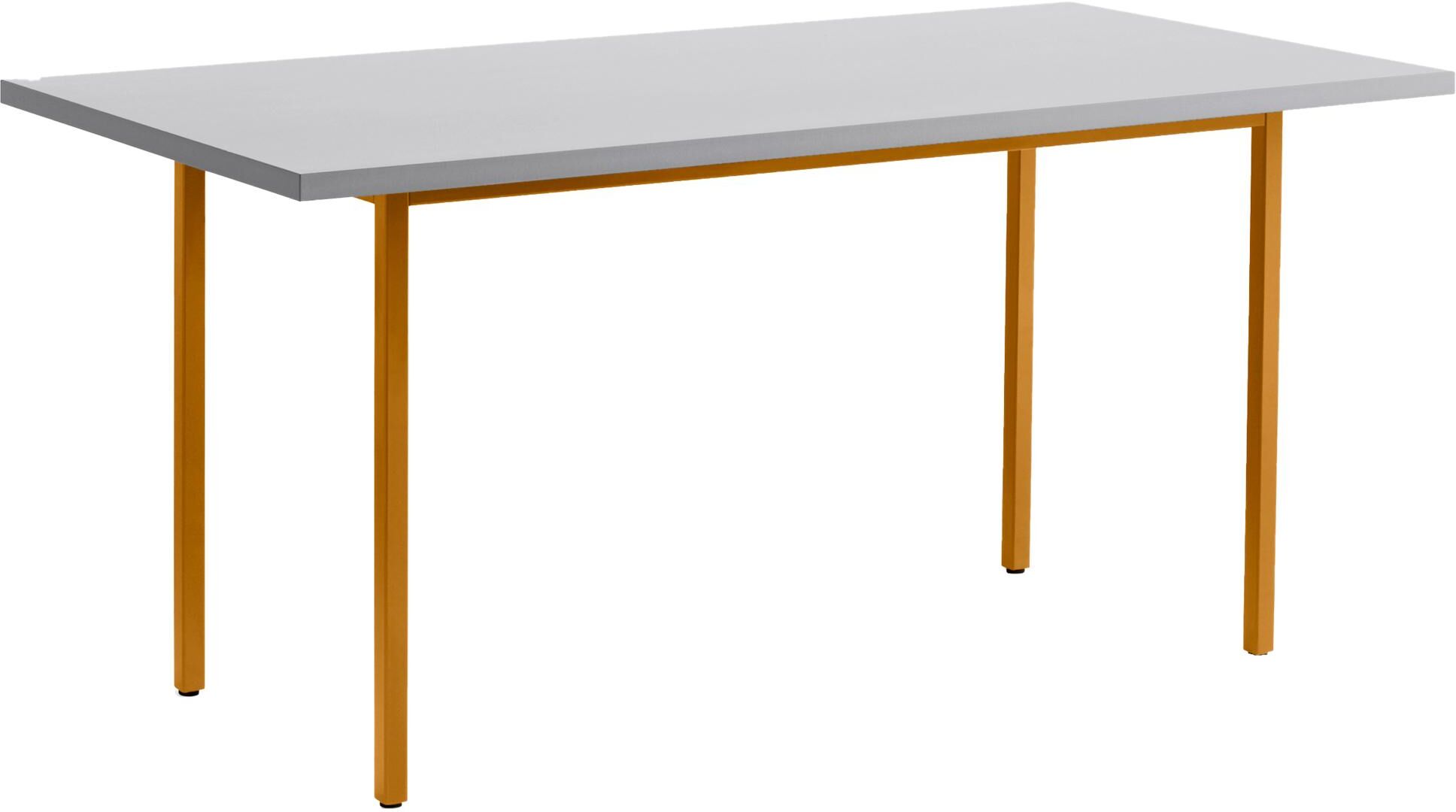 Hay Two-Colour tafel 160x82 licht grijs oker onderstel