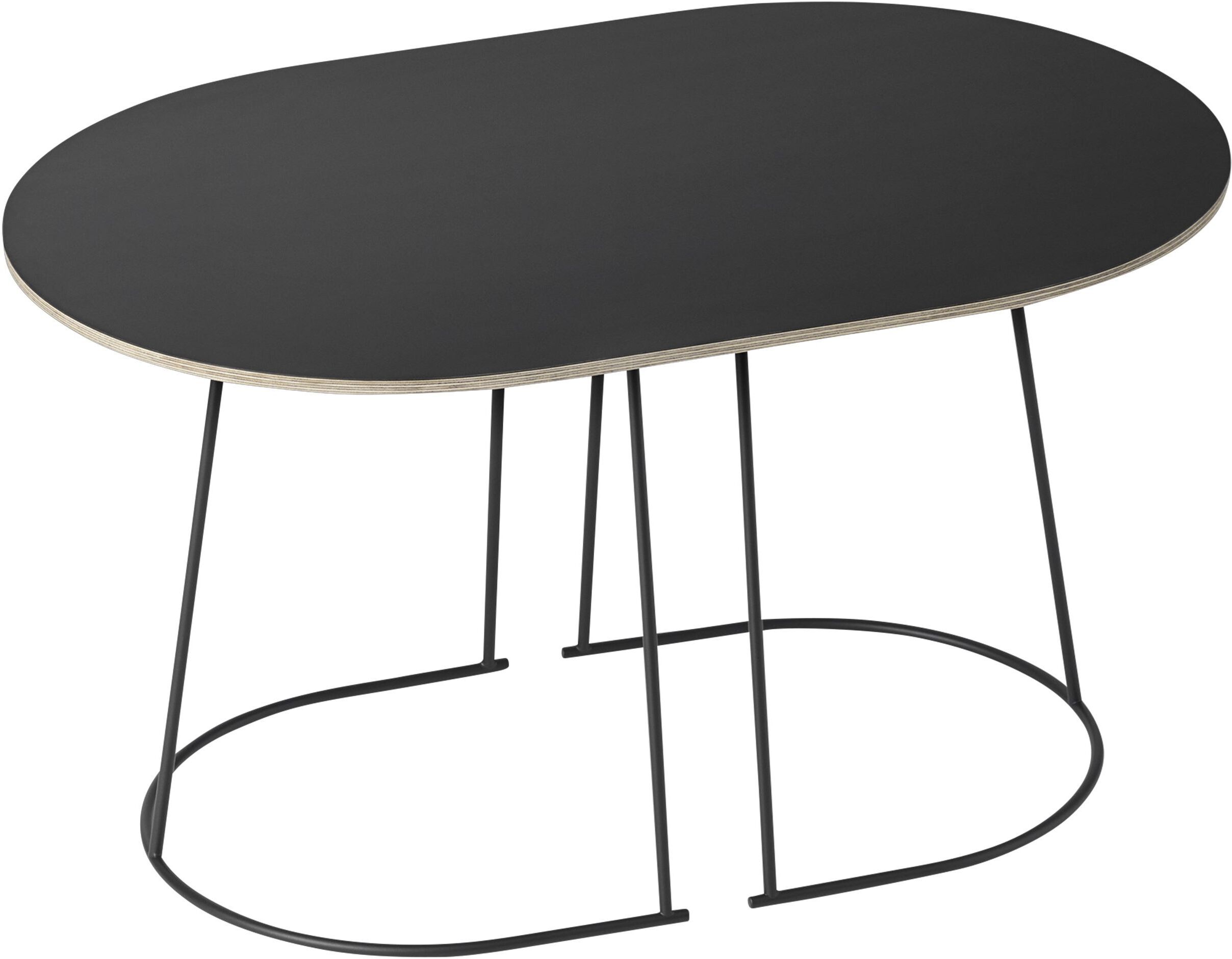 Muuto Airy Small salontafel 68x44 Zwart