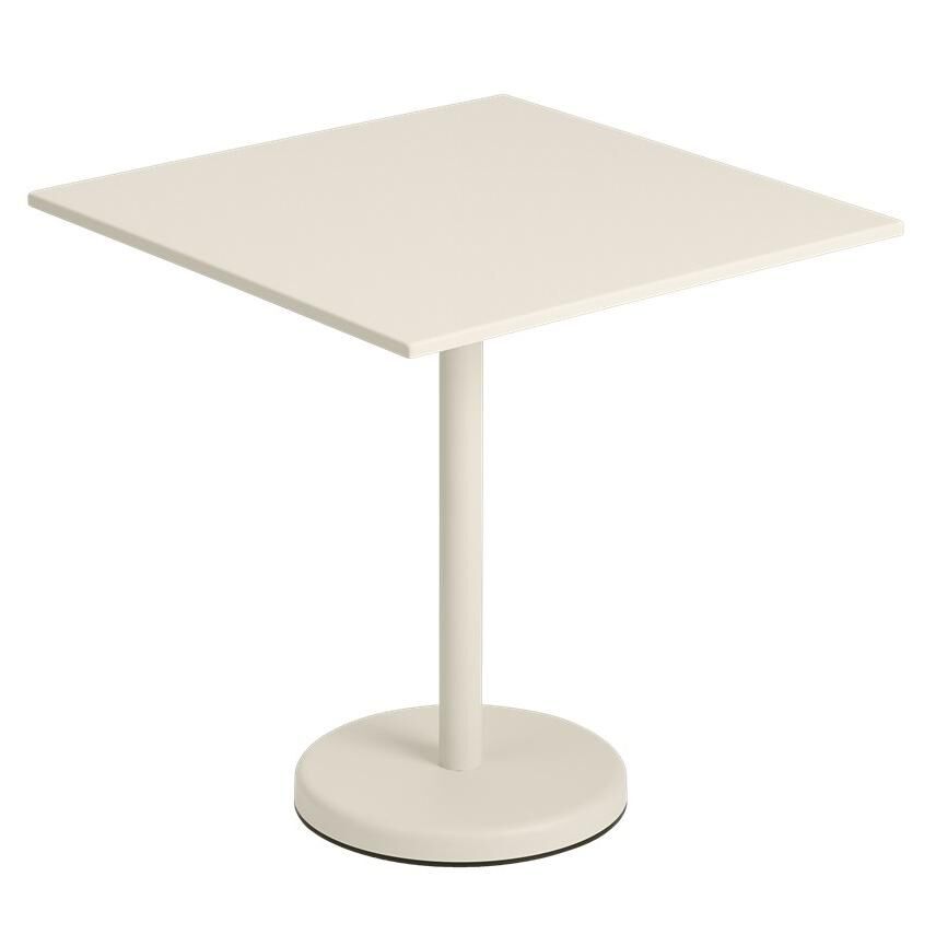 Muuto Linear steel tuintafel 70x70 off white