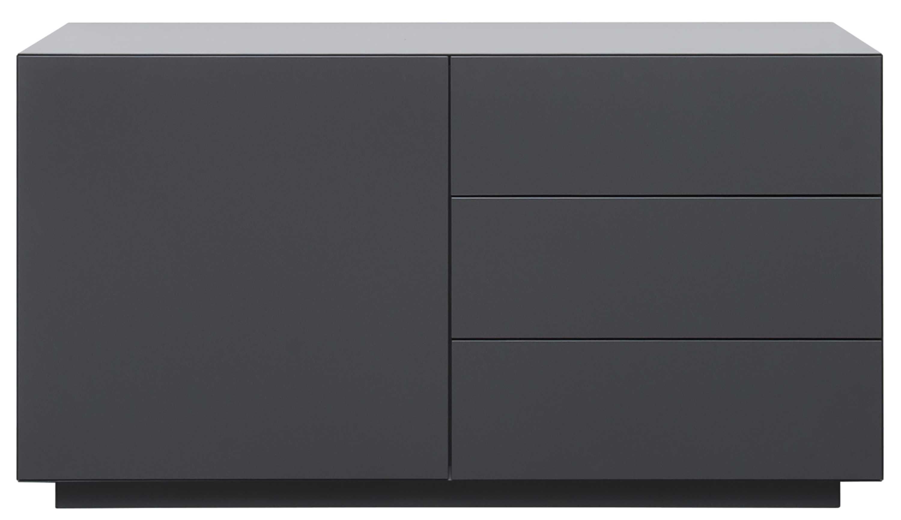 Pastoe Vision V451 dressoir met drie lades basalt