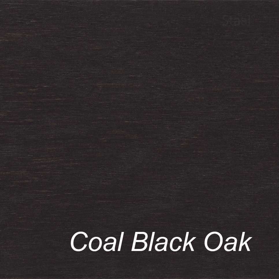 QLiv Cross tafel ovaal 260x110 Coal Black Eiken