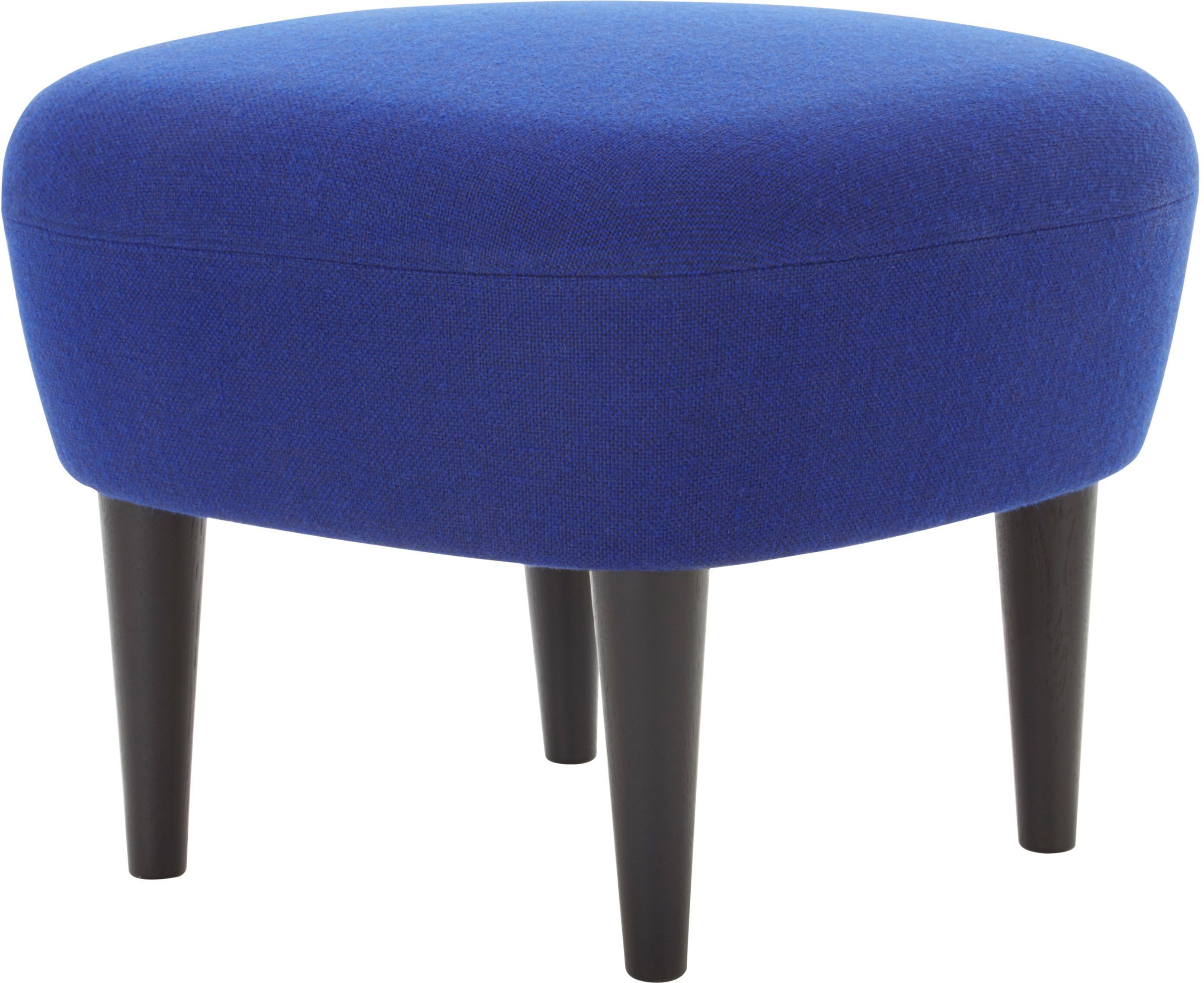 Tom Dixon Wingback Black ottoman blauw