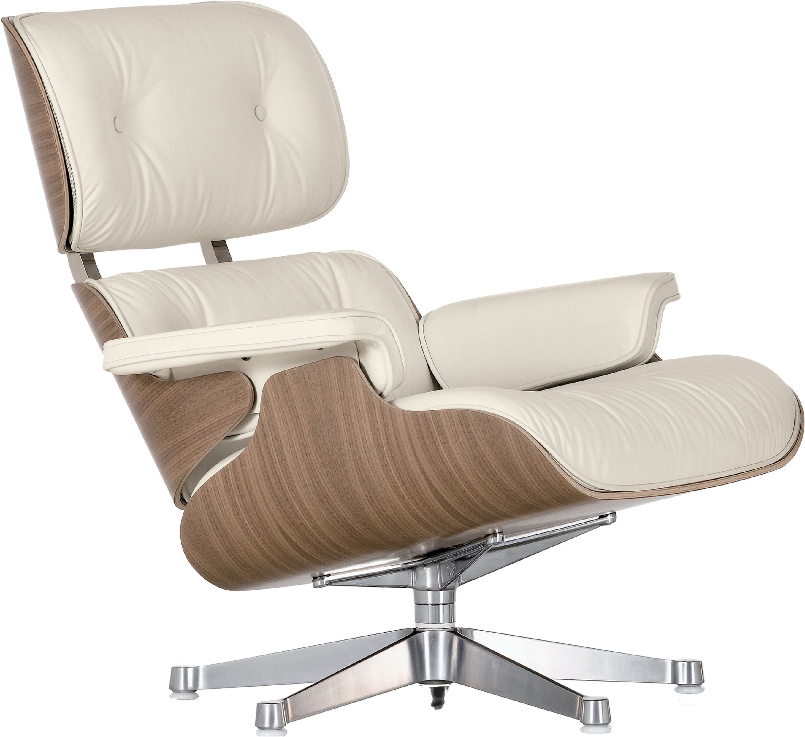 Vitra Eames Lounge chair fauteuil (nieuwe afmetingen) sneeuwwit