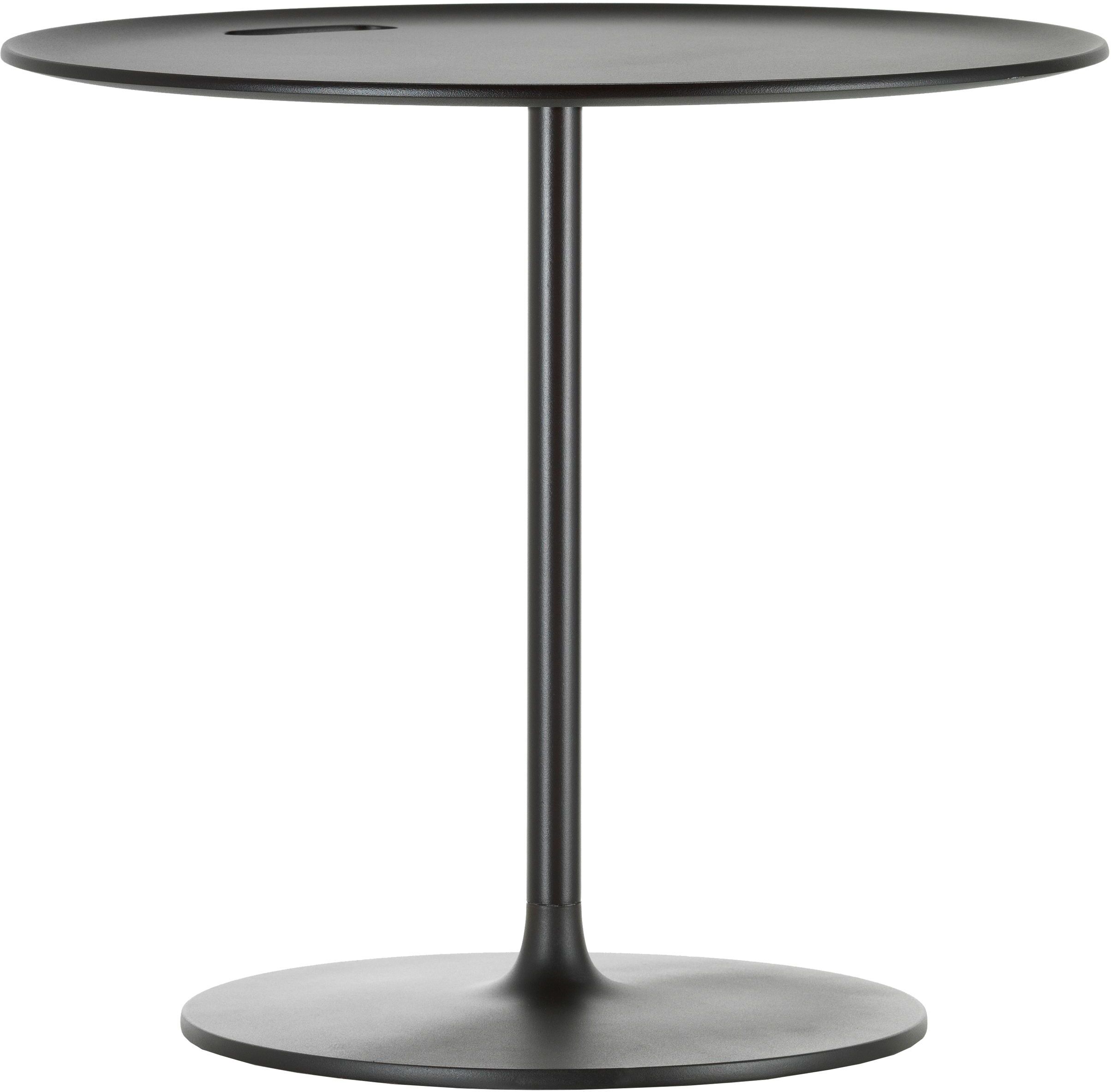 Vitra Occasional Low bijzettafel 45 chocolade kleur gepoedercoat aluminium