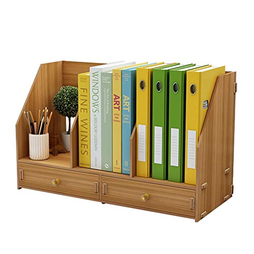 GaRcan Utility Organizer Planken Bestandsplank, Eenvoudige Tafel Houten Boekenplank Informatieplank Desktop Creatief Kantoor Meerlaags Opbergrek Opbergplanken