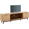 Home affaire Tv-meubel FLOW met twee vakken, twee deuren en een mooie hout-look beige 219,2x44x60 cm