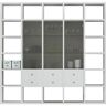 fif möbel Staand rek Doel wit 230,4x33,2x221,3 cm