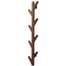 ABNMJKI kapstok Hooks Wall Hooks Clothes Storage Hanger Hanging Wall Hook Rack Home Decoration Hanger Accessories Hooks Hanger (Size : Brown 8 Hooks)