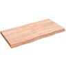 GuyAna Wandrek, lichtbruin 120 x 60 x 6 cm, van massief eiken behandeld, wandrek, wandrek, plank voor keuken/badkamer (SPU: 363699)