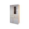 Homexperts CAVADORE dressoir Vitrine 4 deuren 99 x 41 x 199 cm Gold Craft Oak