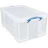 Really Useful Box 2 stuks 64 liter voor ordenen en bewaren 710 x 440 x 310 mm transparant