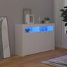 Chaduof Dressoir met Lu ci LED wit 115,5 x 30 x 75 cm, dressoir, modern dressoir, ruimtebesparend, dressoir woonkamer / keuken 804337