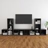 AUUIJKJF Dit Item 5 stuks TV Kast Set Grijs Engineered Wood-Nice