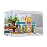 JIULIN Vitrinekast van acryl, compatibel met Lego 41742 Cat Hotelmodel, bescherming, stofdichte vitrine, cadeaumodel, transparant, compatibel met Lego (alleen vitrine)