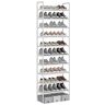 AcornFort ® S-5 verstelbare schoen opslag schoenenrek organizer plank hold stand stevig ontwerp, ruimtebesparend, eenvoudig te monteren (Wit, 10 Lagen)