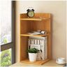 Suuim Bookshelf Bookshelf Desk Shelf, Simple Combination Solid Wood Shelf Office Bookcase Floor Magazine Rack (Size : 303060cm) ()