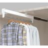 FKDEKUZI Uitschuifbare Closet Rod Trek kleerhanger Rail Verstelbare Wardrobe Kleding Rail (600mm)