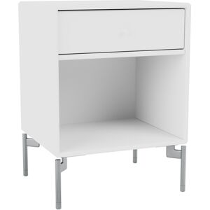 Montana Dream Nightstand - New White / Matt Chrome Legs