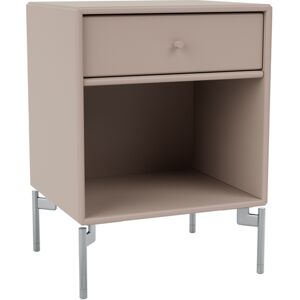 Montana Dream Nightstand - Mushroom / Matt Chrome Legs