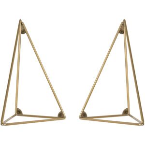 Maze Pythagoras Brackets Pair, Brass Matte