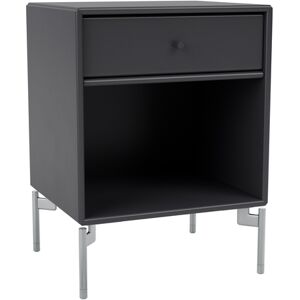 Montana Dream Nightstand - Anthracite / Matt Chrome Legs