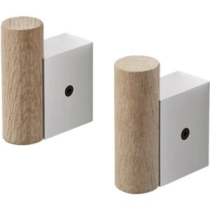 Muuto Attach knagg 2-stk. Oak-aluminum