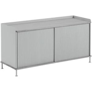 Muuto Enfold Low Sideboard Grey-Metal