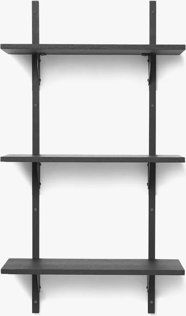 Ferm Living Sektor Hylle T / N-Black Ash-Svart Messing