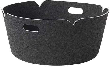 Muuto Restore Round Basket Black Melange - Muuto  svart  520 mm