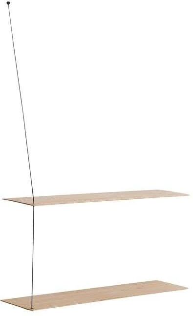 Woud Stedge Shelf Matt White Oak - Woud  hvit  1200 mm+220 mm