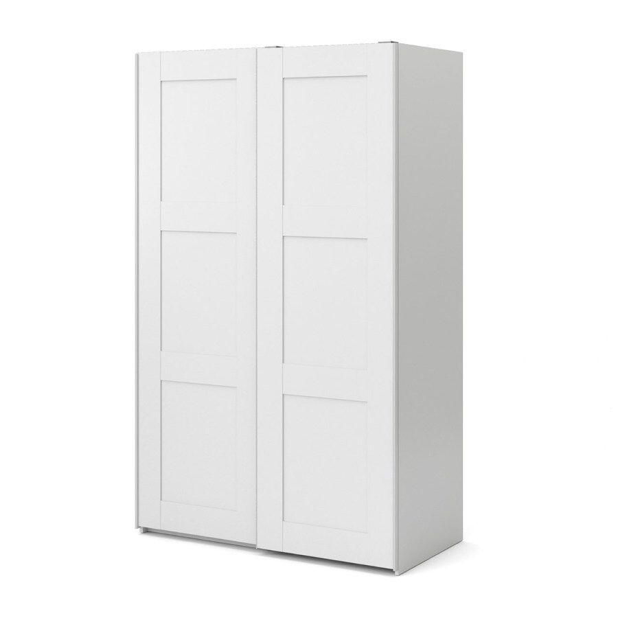 Veto garderobeskap A 2 dørs H200 cm x B122 cm hvit.