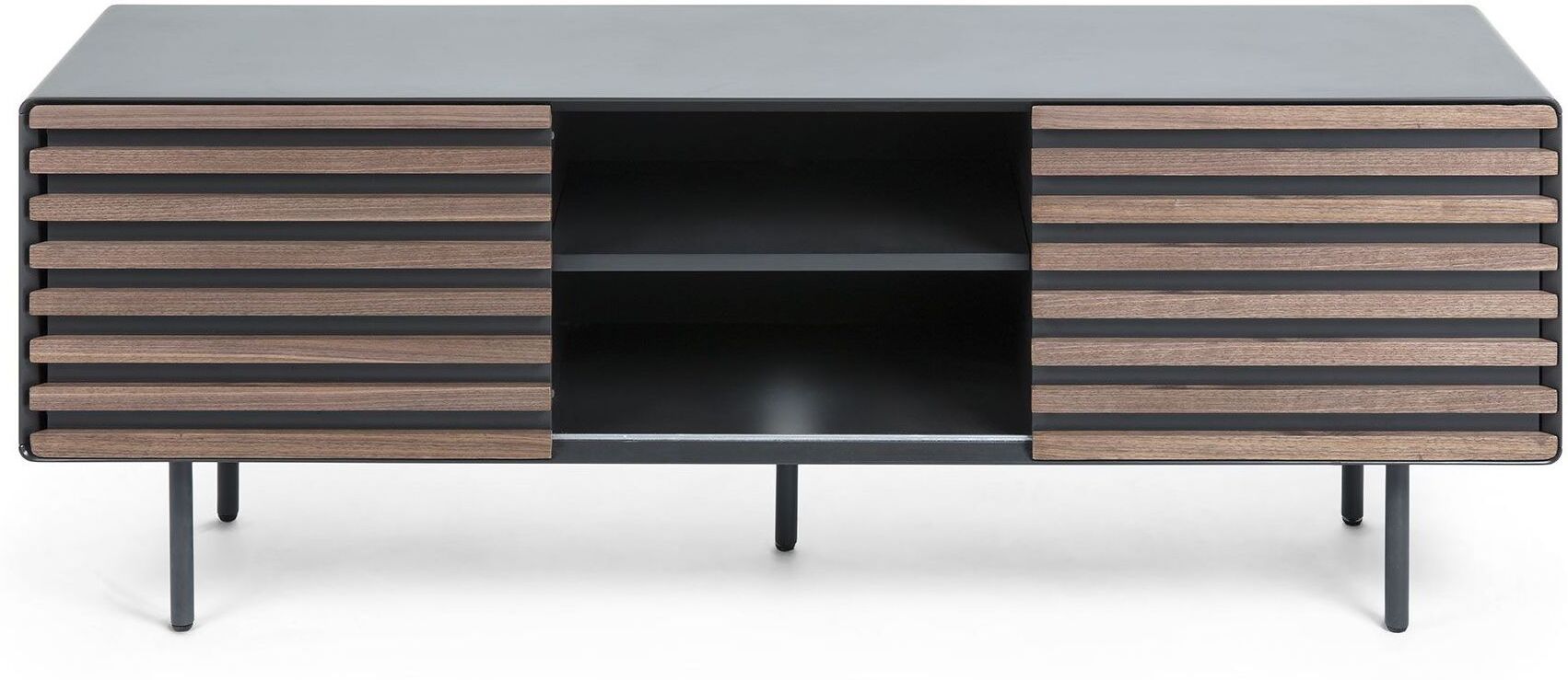 Kave Home - Mahon TV-bord 162x58 - Matt grafitt   Unoliving