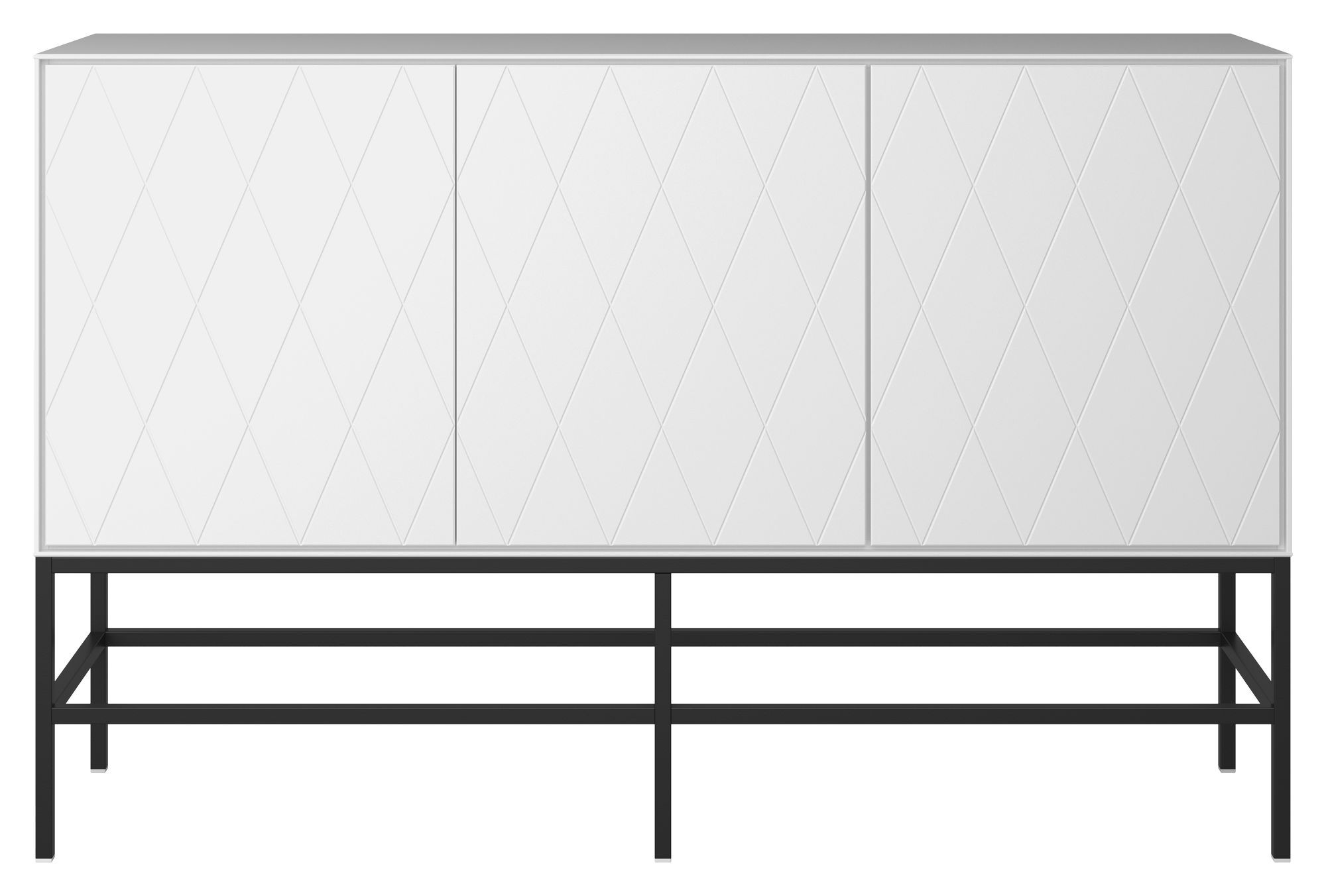 Steens Harlekin Sideboard med 3 dører, Hvit   Unoliving