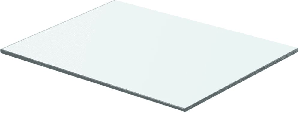 vidaXL Hyllepanel klart glass 40x25 cm