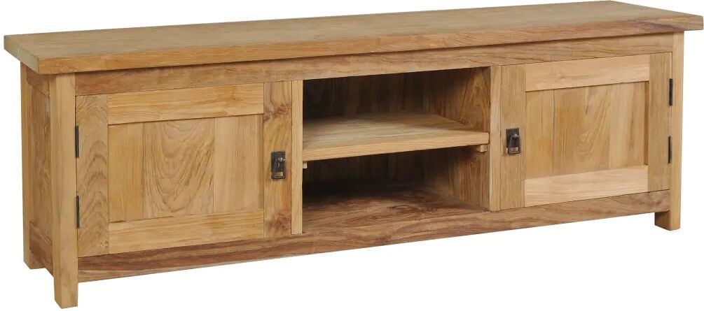 vidaXL TV-benk massiv teak 120x30x40 cm