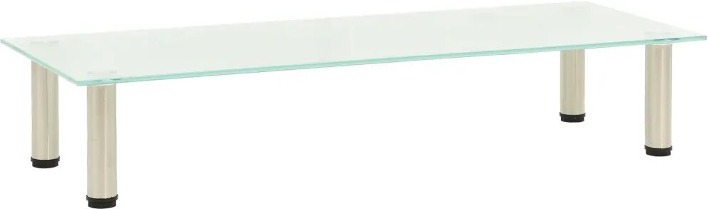 vidaXL TV-benk frostet 100x35x17 cm herdet glass