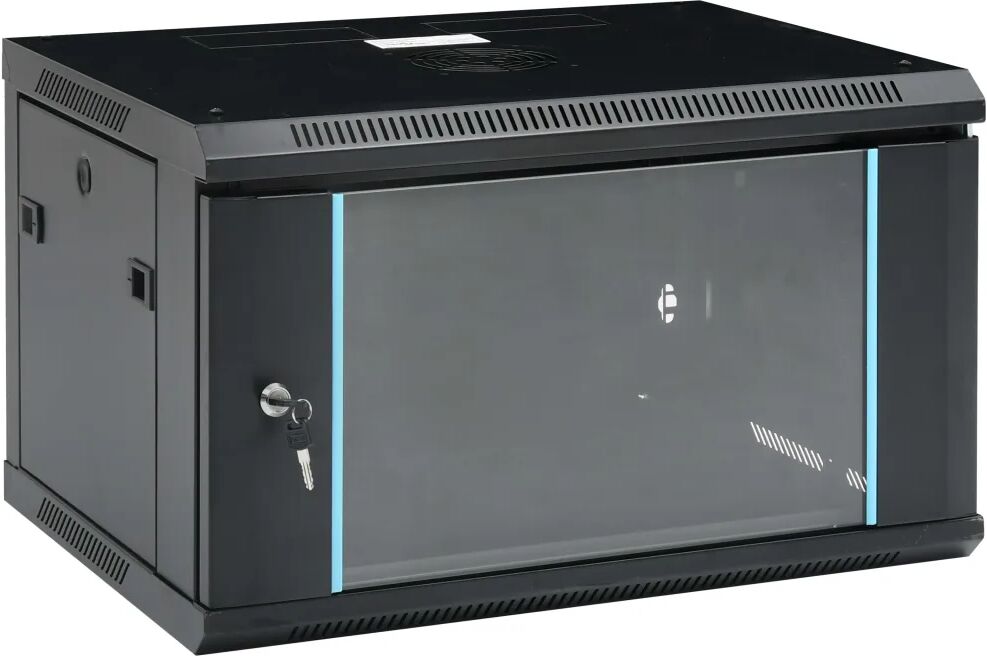 vidaXL Nettverksskap 6U veggmontert 19" IP20 600x450x375 mm