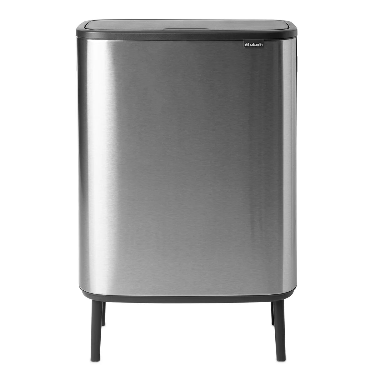 Brabantia Bo touch bin high 2 x 30 L Mattbørstet stål