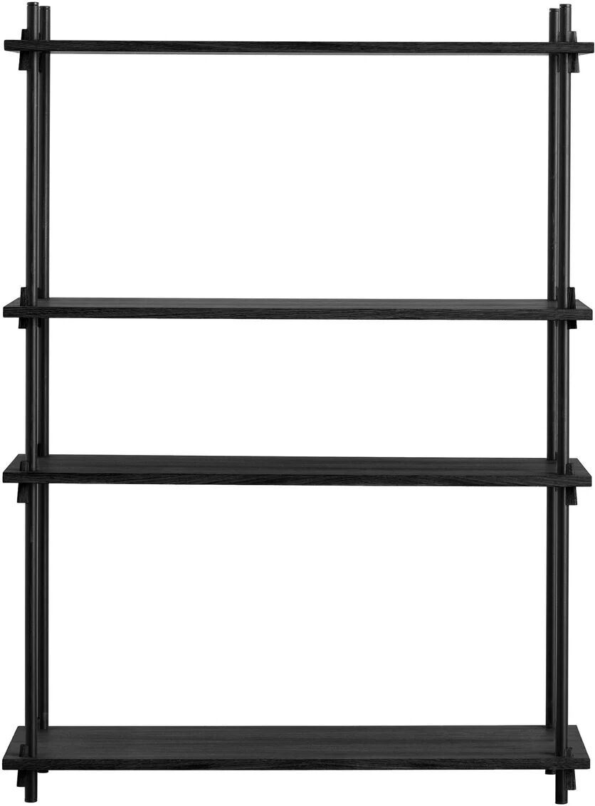 Moebe shelving system medium single Black