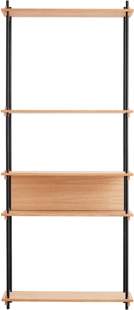 Moebe shelving system tall single Oak