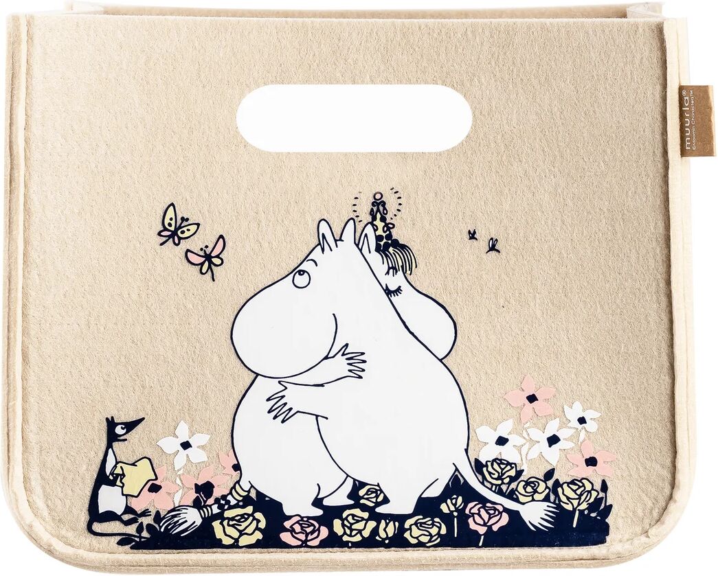 Muurla Mumin Hug oppbevaringskurv 26 x 26 cm Beige