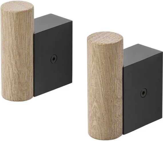 Muuto Attach knagg 2-stk. Oak-black