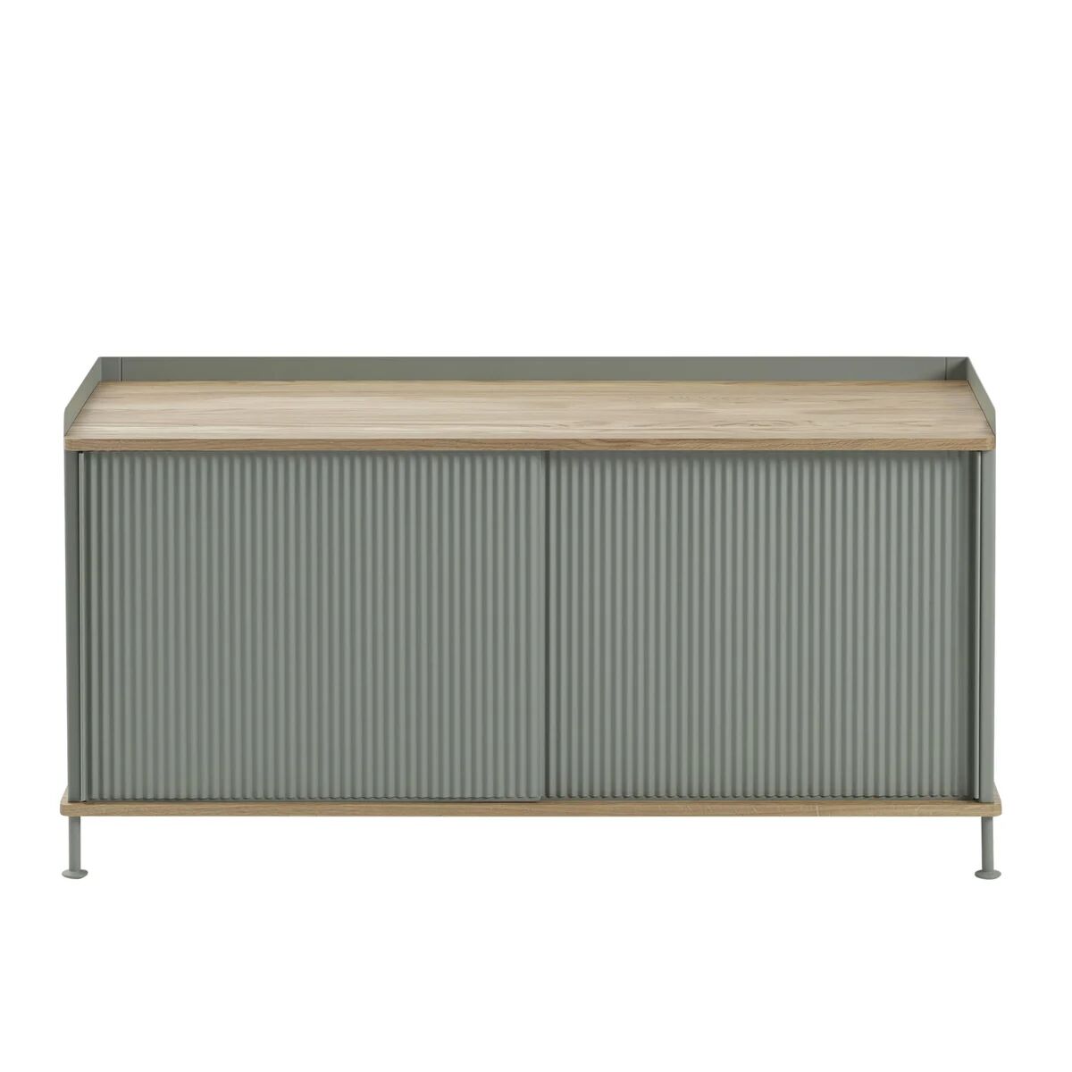 Muuto Enfold sidebord, lavt eik, grønn