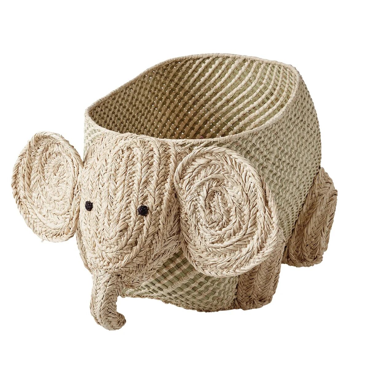 Rice raffia oppbevaringskurv dyr Elefant