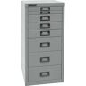 BISLEY MultiDrawer™ seria 29, DIN A4, 8 szuflad, srebrny