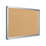 BIOFFICE Vitrine de Interior Cortiça Exhibit Sliding Doors (8xA4 (967x706mm))