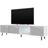 Selsey Móvel de TV TV Galhad Branco, Cinzento (175 x 51 x 31.3)